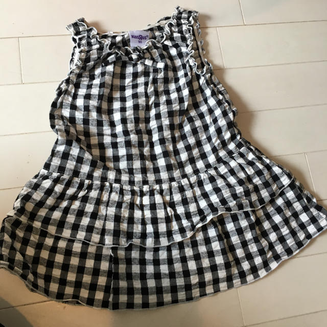 ギンガムチェックワンピース キッズ/ベビー/マタニティのキッズ服女の子用(90cm~)(ワンピース)の商品写真