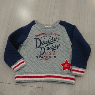 ダディオーダディー(daddy oh daddy)のdaddyohdaddy ダディー 子供服トレーナー 120サイズ(Tシャツ/カットソー)