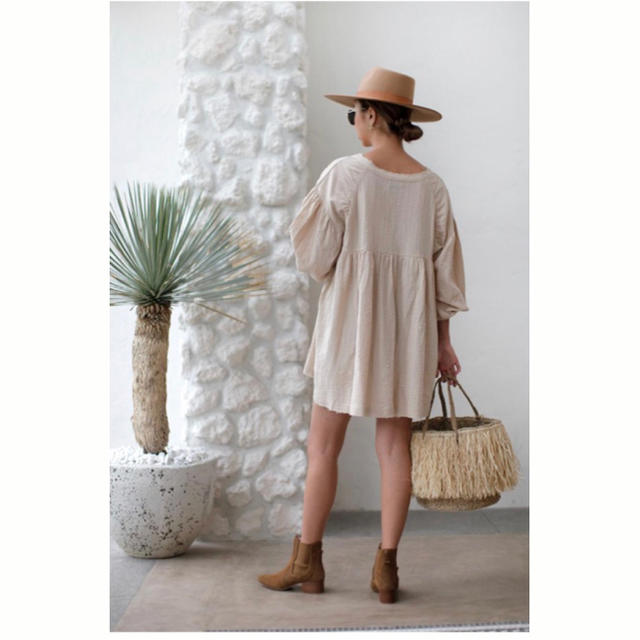 tassel tunic wide one-piece