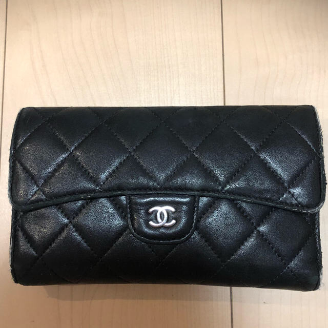 ファッション小物CHANEL マトラッセ 長財布