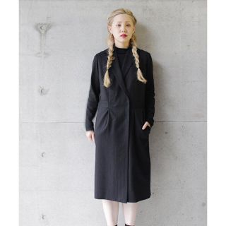 ノートエシロンス(note et silence)のrukkilill  Wool Stripe　テーラードOP(ひざ丈ワンピース)