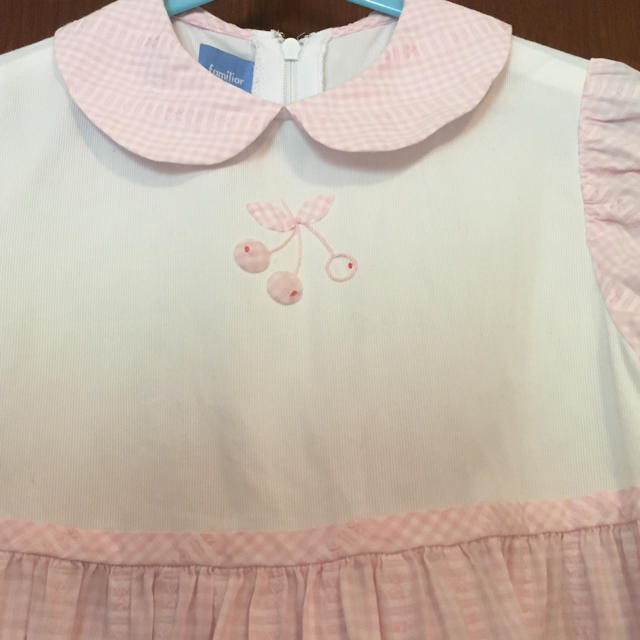 familiar(ファミリア)の美品 ファミリア  ワンピース サイズ 120 キッズ/ベビー/マタニティのキッズ服女の子用(90cm~)(ワンピース)の商品写真