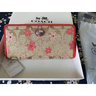 コーチ(COACH)のCOACH 長財布 ウォレット シグネチャー 花柄 F51339 (財布)