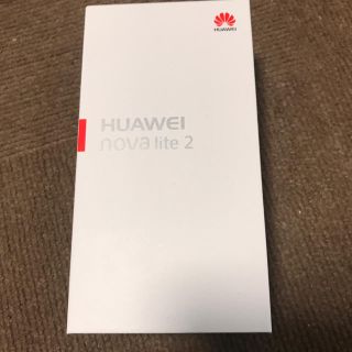 アンドロイド(ANDROID)のHUAWEI nova lite2 SIMフリー 新品未開封(スマートフォン本体)