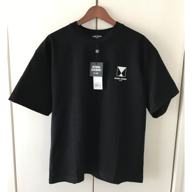 OPENING CEREMONY(オープニングセレモニー)のOPENING CEREMONY Tシャツ 黒/白ロゴ Mサイズ 新品未使用 メンズのトップス(Tシャツ/カットソー(半袖/袖なし))の商品写真