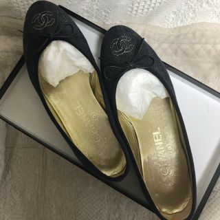 シャネル(CHANEL)のCHANELデニムバレーシューズ(バレエシューズ)