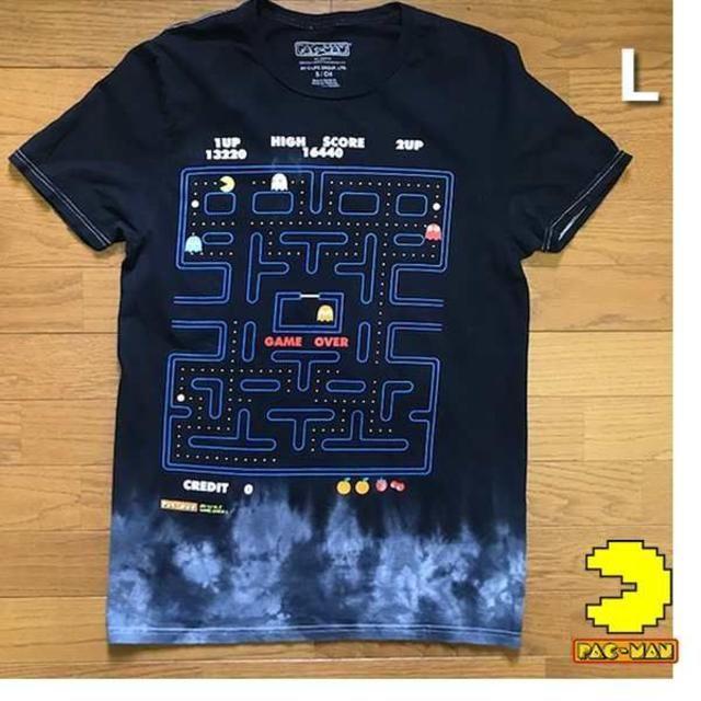 BANDAI(バンダイ)のバンダイ PAC-MAN パックマン Tシャツ 【L】黒 新品 180720 メンズのトップス(Tシャツ/カットソー(半袖/袖なし))の商品写真