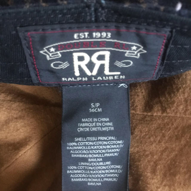 RRL(ダブルアールエル)の新品 RRL ラルフローレン チェック キャスケット レディースの帽子(キャスケット)の商品写真