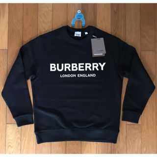 バーバリー(BURBERRY)の【新品 定番】Burberryロゴプリント コットンスウェットシャツS(スウェット)