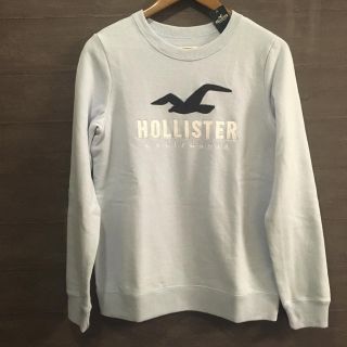 ホリスター(Hollister)の新品HOLLISTER ホリスター ロゴアップリケ クルーネックトレーナー送料込(トレーナー/スウェット)