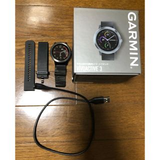 ガーミン(GARMIN)のgarmin vivoactive3 オマケ付き(腕時計(デジタル))