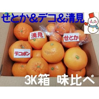 ⑦柑橘Se tお徳中箱❗デコ＆せとか＆清見♥️雪だるまより(フルーツ)