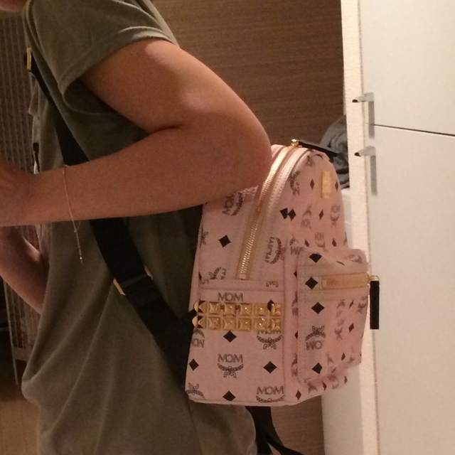 MCM - MCM♡大人気薄ピンクバックパックの通販 by MO|エムシーエム