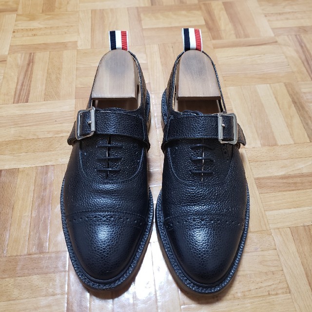 無料発送 THOM BROWNE - トムブラウン グレインレザー ウイングチップ