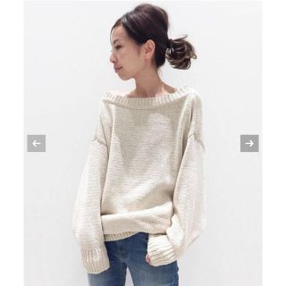 アパルトモンドゥーズィエムクラス(L'Appartement DEUXIEME CLASSE)のアパルトモンTWINS OF FLORENCE Back Vネック KNIT(ニット/セーター)