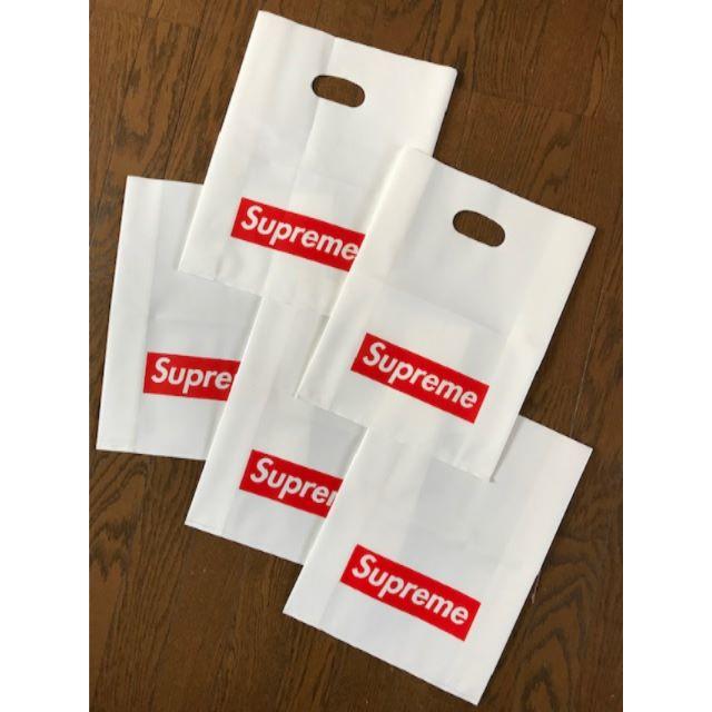 Supreme(シュプリーム)の送料込シュプリームSUPREMEショッパー5枚セット非売品ショップバッグ未使用 メンズのバッグ(その他)の商品写真