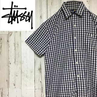 ステューシー(STUSSY)の【ステューシー】【ロゴ刺繍】【ワンポイント】【サッカー生地】【BD シャツ】(シャツ)