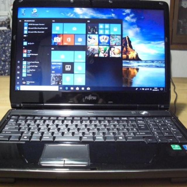 富士通 - 最新Win10とオフィス　DVDコピー　WIFI　動作品