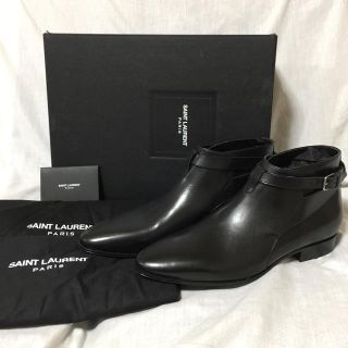 サンローラン(Saint Laurent)の新品 本物正規品 サンローラン メンズ レザー ジョッパー ブーツ 靴 黒(ブーツ)