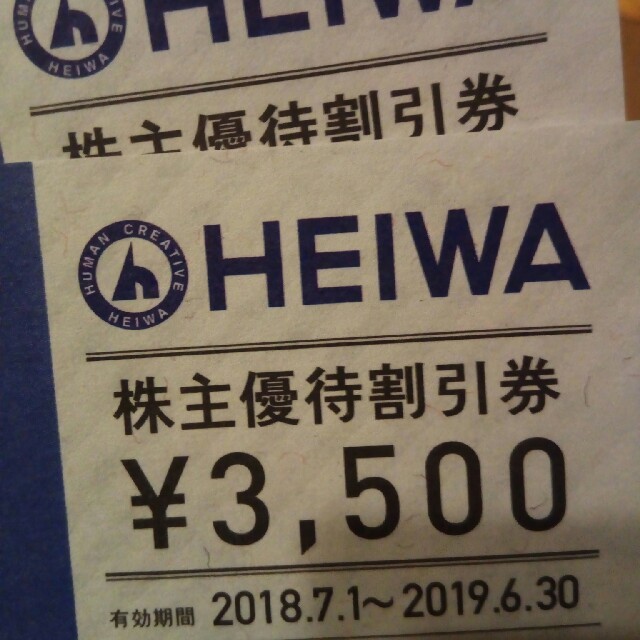 平和ゴルフ株主優待券2枚セット PGMパシフィックゴルフ チケットの施設利用券(ゴルフ場)の商品写真