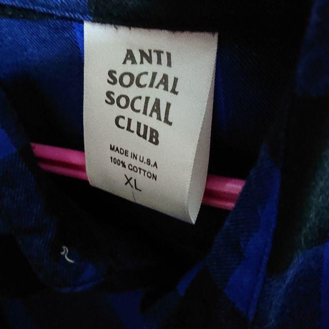 ANTI(アンチ)のAnti Social Social Club チェックシャツ メンズのトップス(シャツ)の商品写真