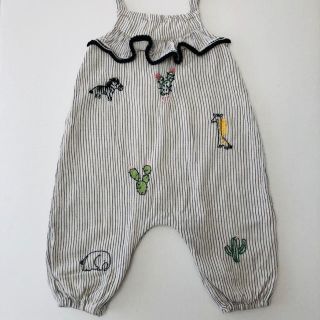 ネクスト(NEXT)のnext baby 動物刺繍サロペット(ロンパース)