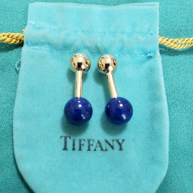 Tiffany 14k Gold  Lapis Lazuli Cufflinks