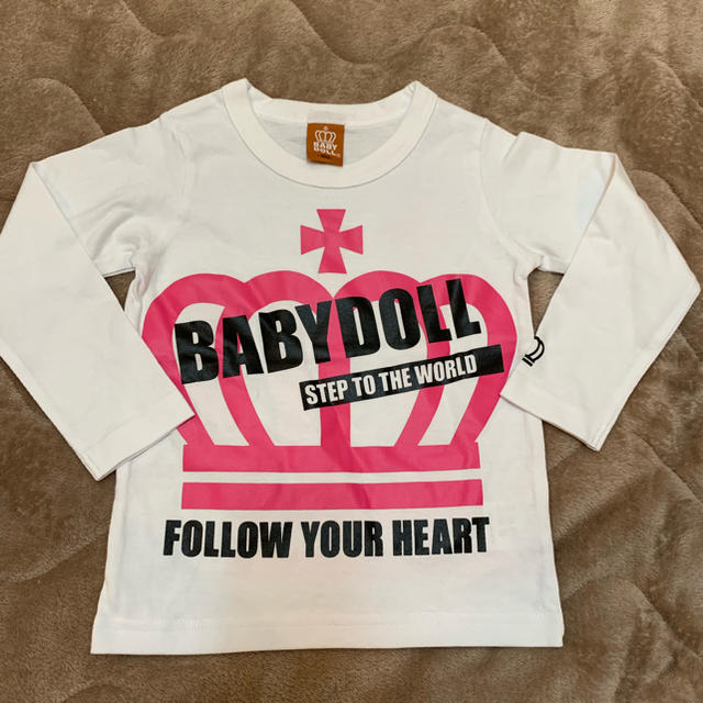 BABYDOLL(ベビードール)の100 ベビド ロゴロンT キッズ/ベビー/マタニティのキッズ服女の子用(90cm~)(Tシャツ/カットソー)の商品写真