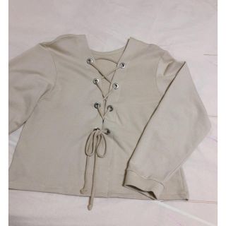 ザラ(ZARA)のZARA 背中空きスエットトップス (カットソー(長袖/七分))