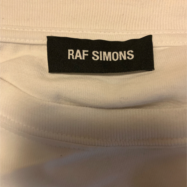 RAF SIMONS 18ss white wording t–shits