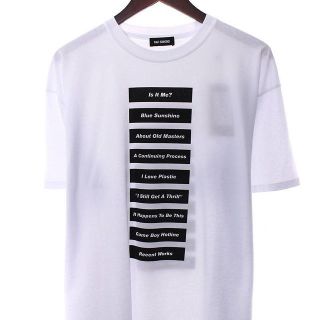 ラフシモンズ(RAF SIMONS)のRAF SIMONS 18ss white wording t–shits(Tシャツ/カットソー(半袖/袖なし))