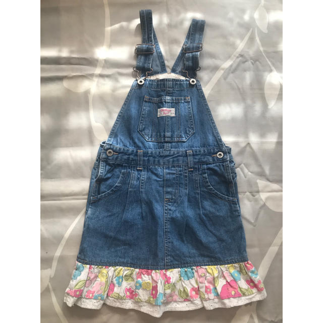 OshKosh(オシュコシュ)のOshkosh Bqosh デニム ジャンパースカート 120cm キッズ/ベビー/マタニティのキッズ服女の子用(90cm~)(ワンピース)の商品写真