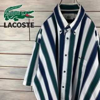 ラコステ(LACOSTE)のdio様専用【レア】ラコステ 90's ストライプシャツ 半袖 古着(シャツ)