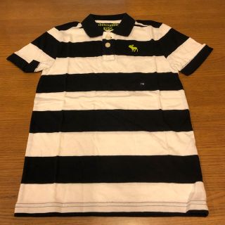 アバクロンビーアンドフィッチ(Abercrombie&Fitch)のabercrombie KIDS ボーダーポロシャツ 新品未使用タグ付(Tシャツ/カットソー)