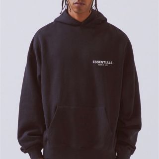 フィアオブゴッド(FEAR OF GOD)のFOG ESSENTIALS 2019ss フーディー ブラック M(パーカー)