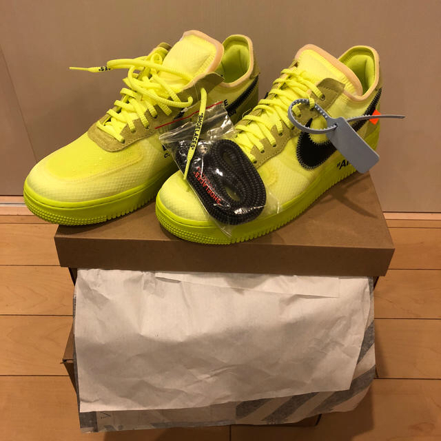 28.5cm☆NIKE × off-white air force 1 low靴/シューズ