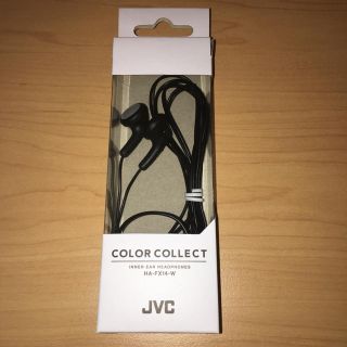 ケンウッド(KENWOOD)の【美品】JVCケンウッド イヤホン HP-F140 ブラック 1.2m(ヘッドフォン/イヤフォン)