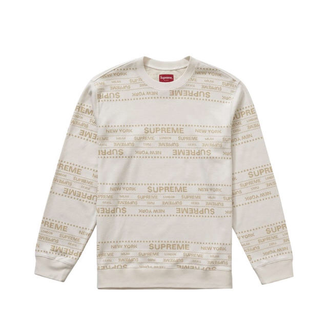 supreme metallic Jacquard crewneck