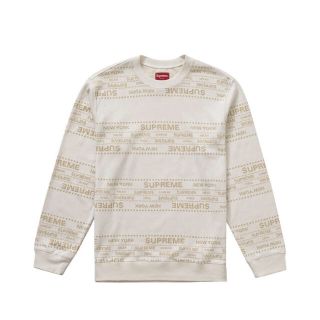 シュプリーム(Supreme)のsupreme metallic Jacquard crewneck(ニット/セーター)