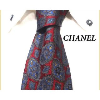 シャネル(CHANEL)のほぼ新品★シャネル★CHANEL★高級シルクネクタイ★超絶エレガント★(ネクタイ)