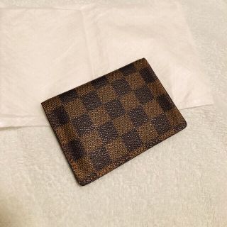 ルイヴィトン(LOUIS VUITTON)の美品♡ほぼ未使用♡ダミエ定期入れ(名刺入れ/定期入れ)