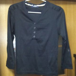 バーバリー(BURBERRY)のBURBERRY  カットソー BURBERRYbluelabelチェック黒(カットソー(長袖/七分))