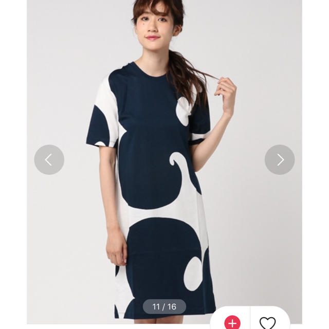 marimekko(マリメッコ)のmarimekko  Jokeri ワンピース S レディースのワンピース(ひざ丈ワンピース)の商品写真