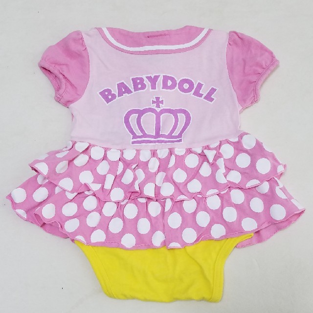 BABYDOLL(ベビードール)のBABY DOLL☆ロンパース キッズ/ベビー/マタニティのベビー服(~85cm)(ロンパース)の商品写真