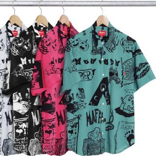 シュプリーム(Supreme)の希少 supreme 17ss dream rayon shirt m グリーン(シャツ)