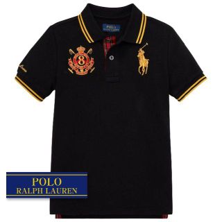 ラルフローレン(Ralph Lauren)の☆新品☆130 ラルフローレン メッシュポロシャツ ブラック 1961(Tシャツ/カットソー)