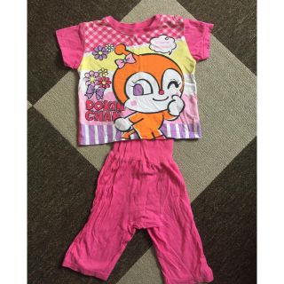 アンパンマン(アンパンマン)のアンパンマン ドキンちゃん 半袖 夏 パジャマ 中古 美品 90 女の子(パジャマ)