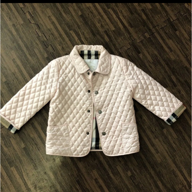 BURBERRY(バーバリー)の美品バーバリーのスプリングコート キッズ/ベビー/マタニティのキッズ服女の子用(90cm~)(コート)の商品写真