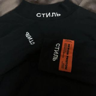 オフホワイト(OFF-WHITE)のヘロンプレストン ネックT(Tシャツ/カットソー(七分/長袖))