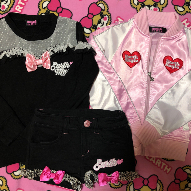 EARTHMAGIC(アースマジック)のアースマジック♡130セット キッズ/ベビー/マタニティのキッズ服女の子用(90cm~)(ジャケット/上着)の商品写真